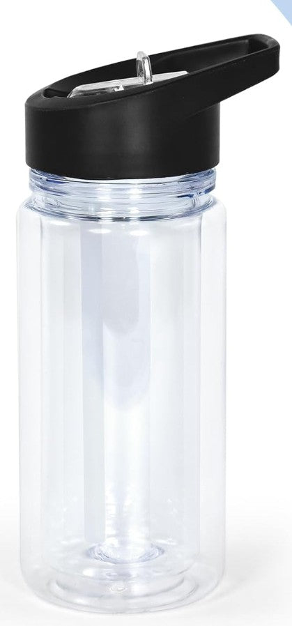 10 oz. Clear Kids Snowglobe Water Bottle