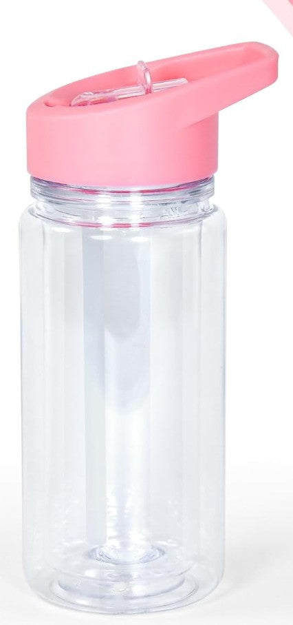 10 oz. Clear Kids Snowglobe Water Bottle